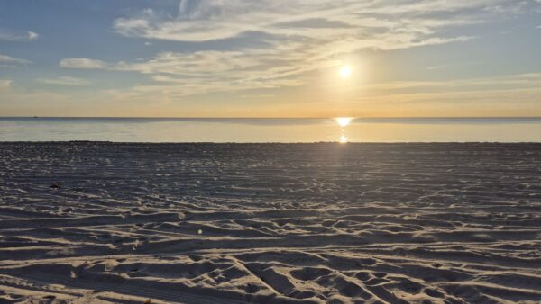 amanecer playero en Miami